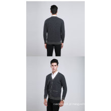 Iaque De Lã / Cashmere V Pescoço Cardigan Camisola De Manga Longa / Vestuário / Vestuário / Malhas